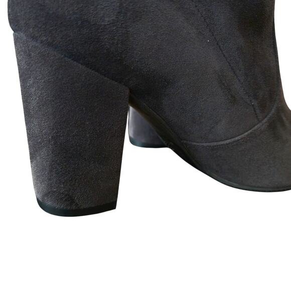 Stuart Weitzman Tieland Slate Gray Suede Over The Knee Boot Size 7 W Thigh High - Picture 10 of 11